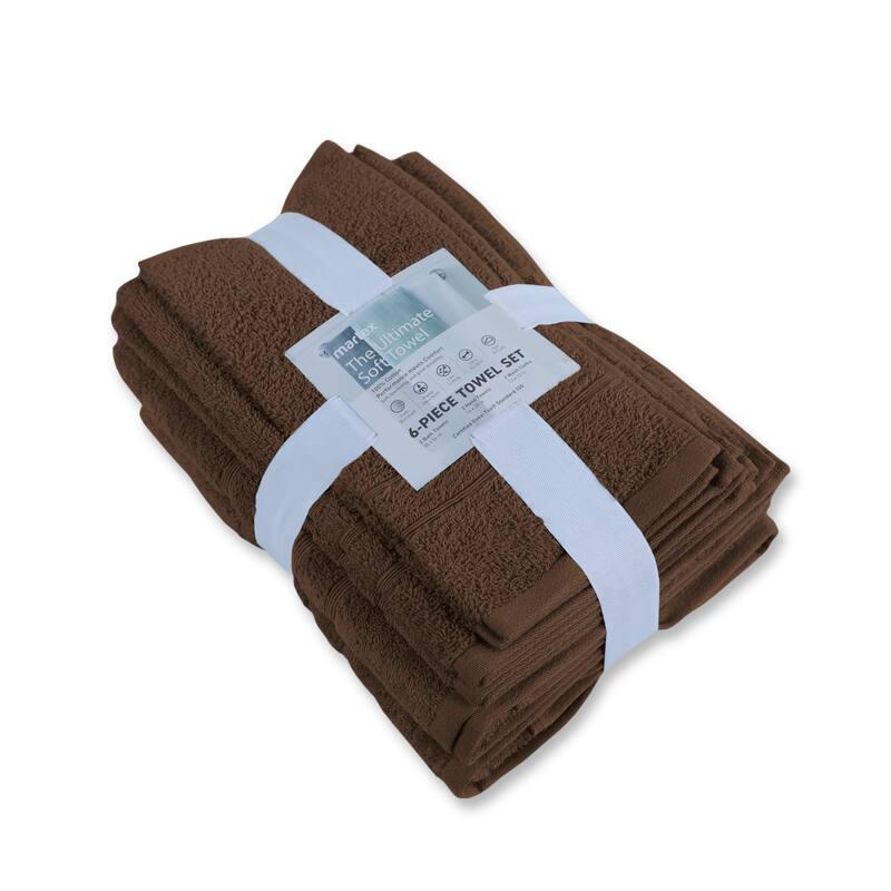 Martex Ultimate Performance Cotton Low-Lint Soft Absorbent Towel Set