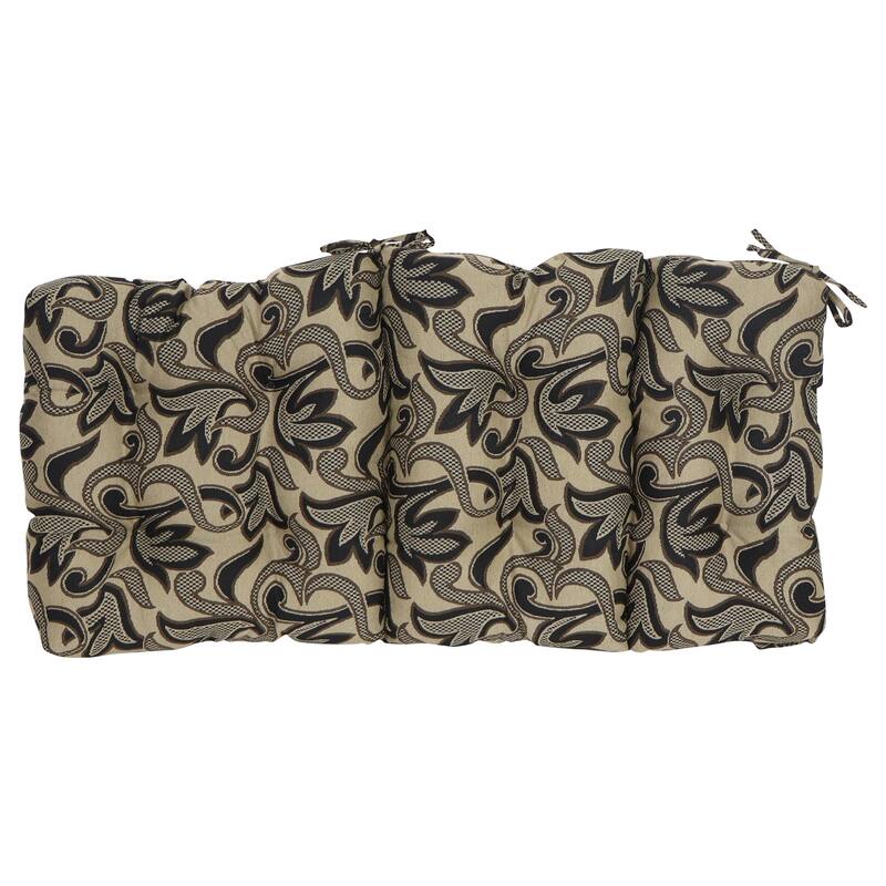 Tapestry Tufted Seat/Back Chair Cushion (Multiple Sizes)