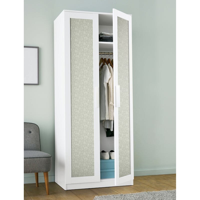 NuWallpaper Sage Poplin Peel and Stick Wallpaper