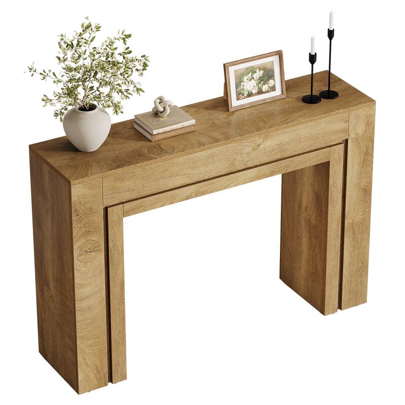 41.3-Inch Entryway Table, Rectangular Console Table, Modern Hallway Accent Table