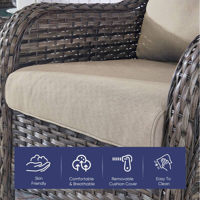 22 in x 24 in Outdoor Chair Deep Seat Replacement Cushion - N/A