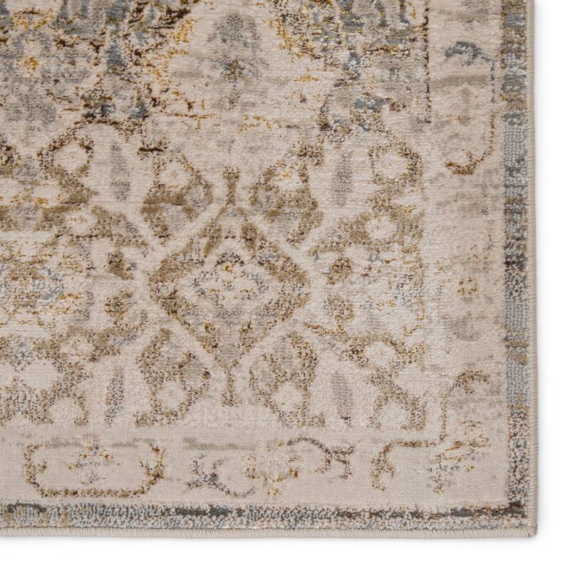 Hakeem Oriental Gray/ Gold Area Rug