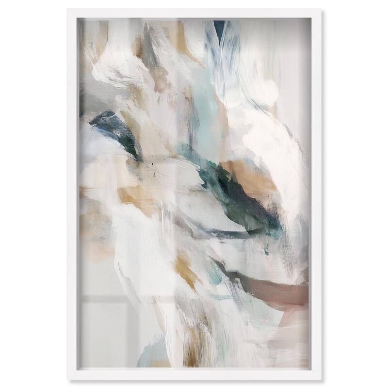 Whispering Colors II Shadowbox by Art Remedy - White - 16" x 24"