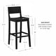 preview thumbnail 15 of 34, Linon Dahlia Armless Barstool Set of 2