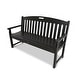 preview thumbnail 7 of 10, Polywood Trex Outdoor Furniture Yacht Club 60-inch Bench Charcoal Black