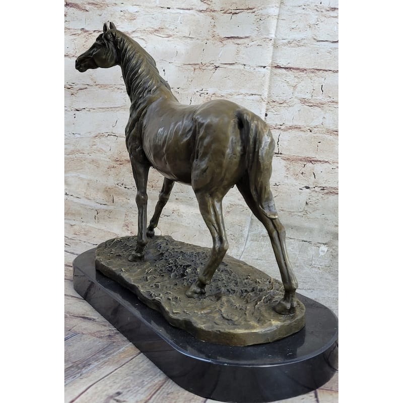 Abstract Modern Art Stallion Racing Imitative Horse Trophy Bronze Sculpture By Mene Figure