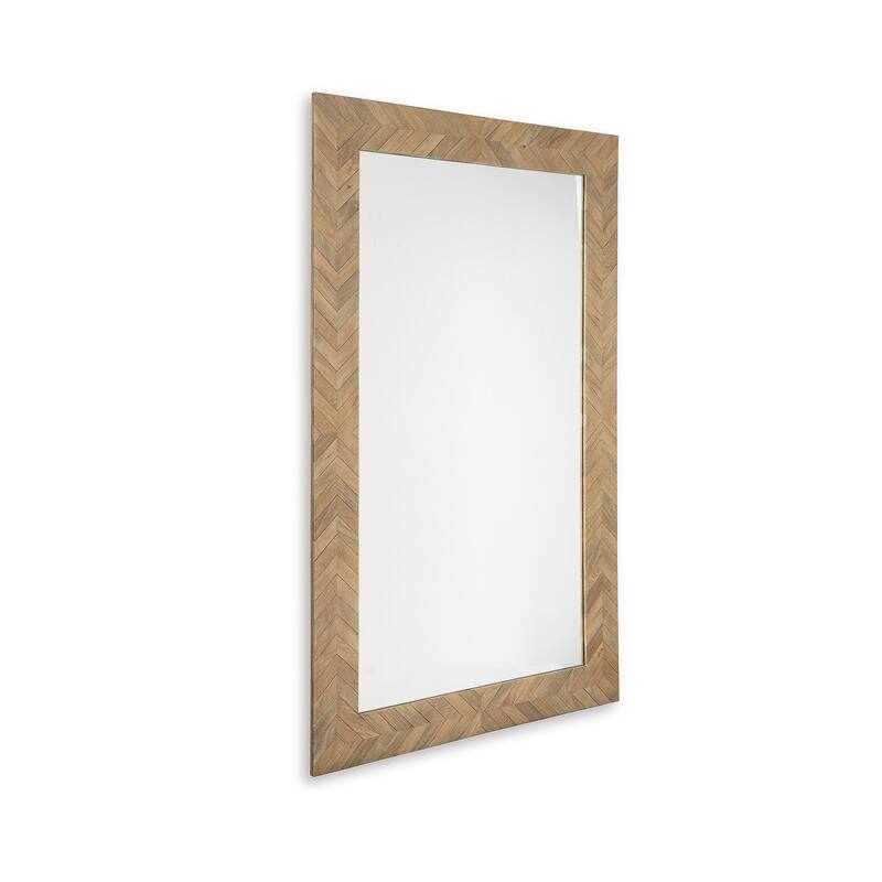 Signature Design by Ashley Waylane Brown Floor Mirror - 40.5" W x 1" D x 68.25" H