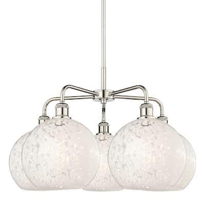 Innovations Lighting 516-5C-18-28-White Mouchette-Indoor Chandelier