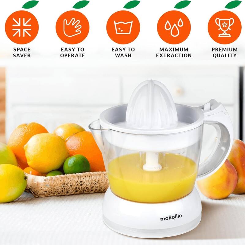 moRollio Compact 24oz Electric Citrus Juicer