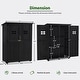 preview thumbnail 3 of 7, MCombo Large Outdoor Storage Cabinet Shed with Lock (46.9" x 22.4" x 66") , Wooden 1911 - 46.9" x 22.4" x 66"