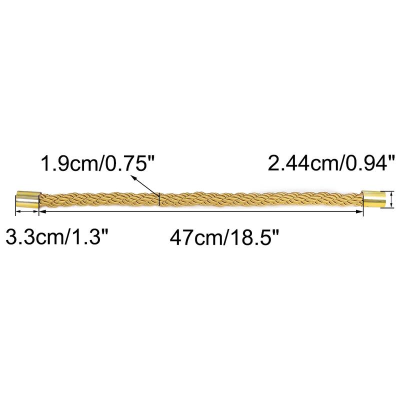 2pcs Magnetic Curtain Tieback Holdback Decorative Curtain Holders - Gold Tone