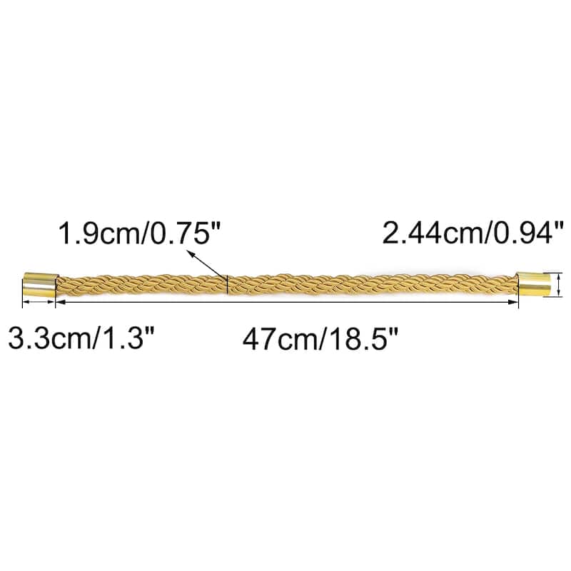 Magnetic Curtain Tieback Holdback Decorative Curtain Holder, 1 Pcs - Gold Tone
