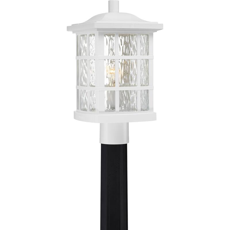 Stonington 1-Light Outdoor Post Mount in Matte White