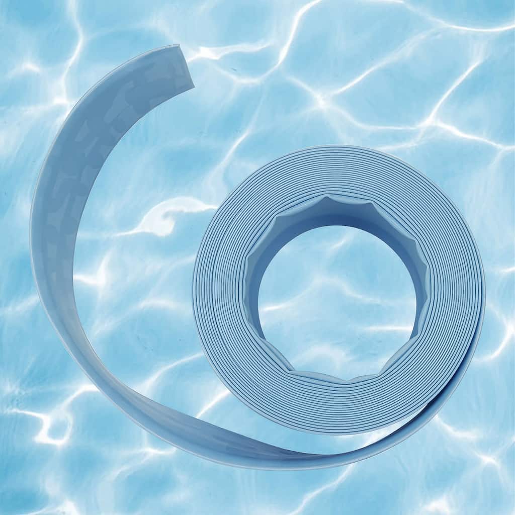 Sky Blue Solid Swimming Pool Filter Backwash Hose 100' x 1.5''