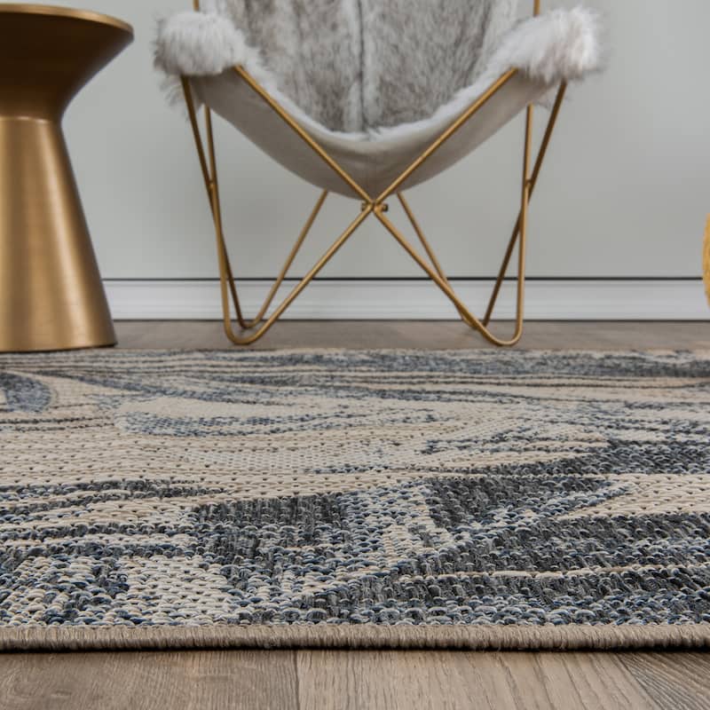 Tropical Floral Indoor/Outdoor Area Rug