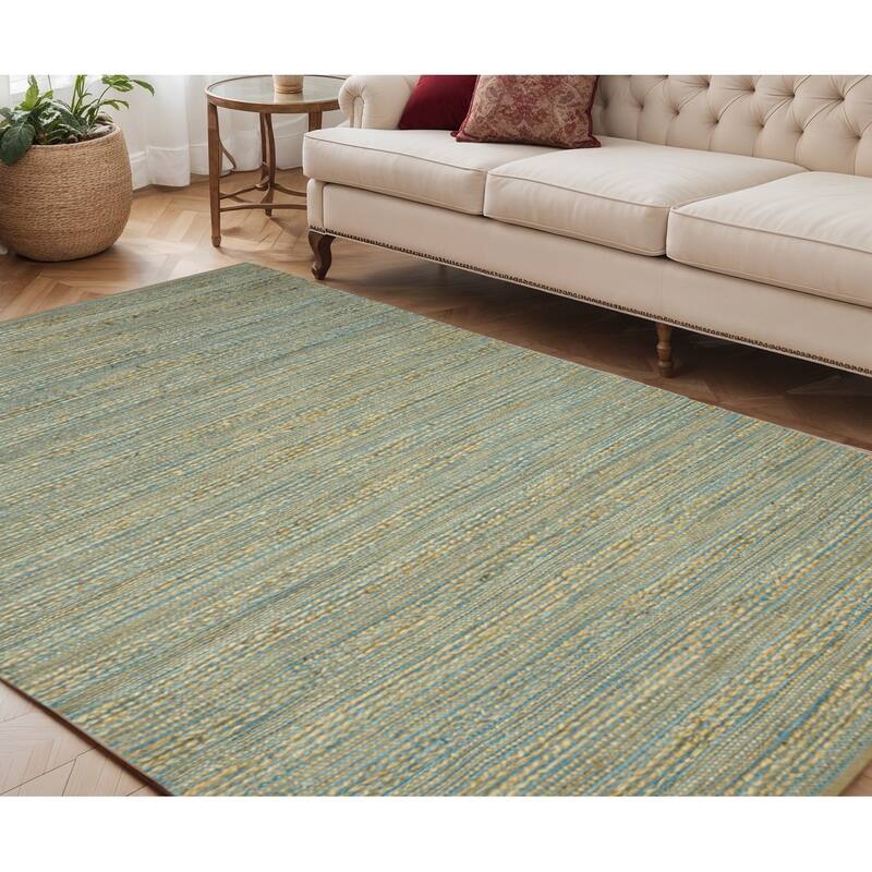 HomeRoots Striped Lodge Rectangle Area Rug - 96.00 in. x 60.00 in.  x 0.20 in.