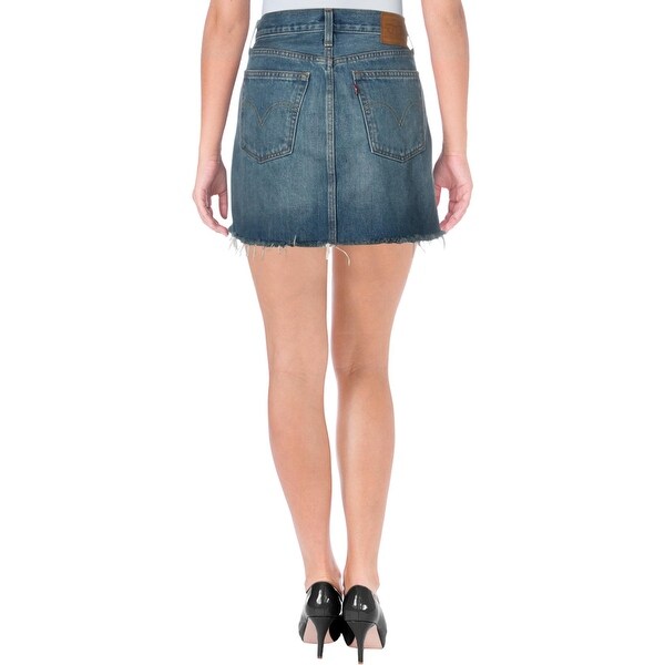 levi's deconstructed skirt middle man