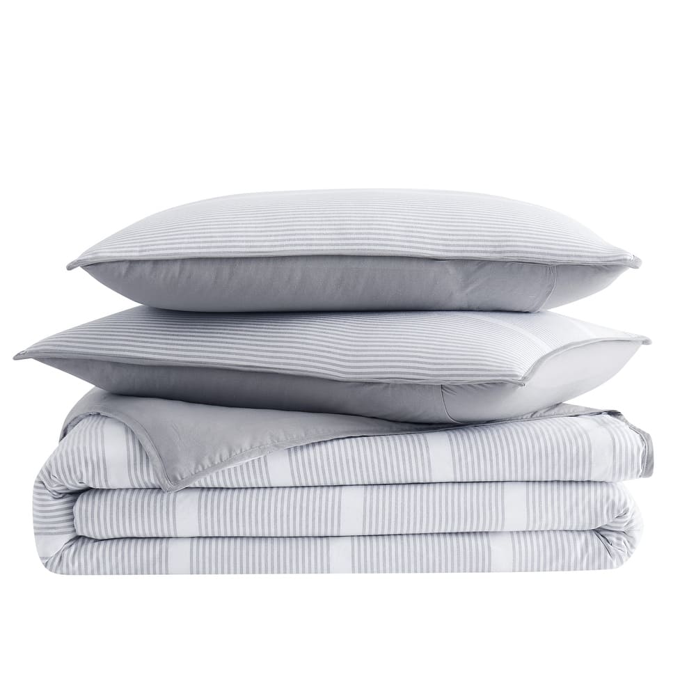 Brooklyn Loom Niari Yarn Dye Stripe 3 Piece Comforter Set