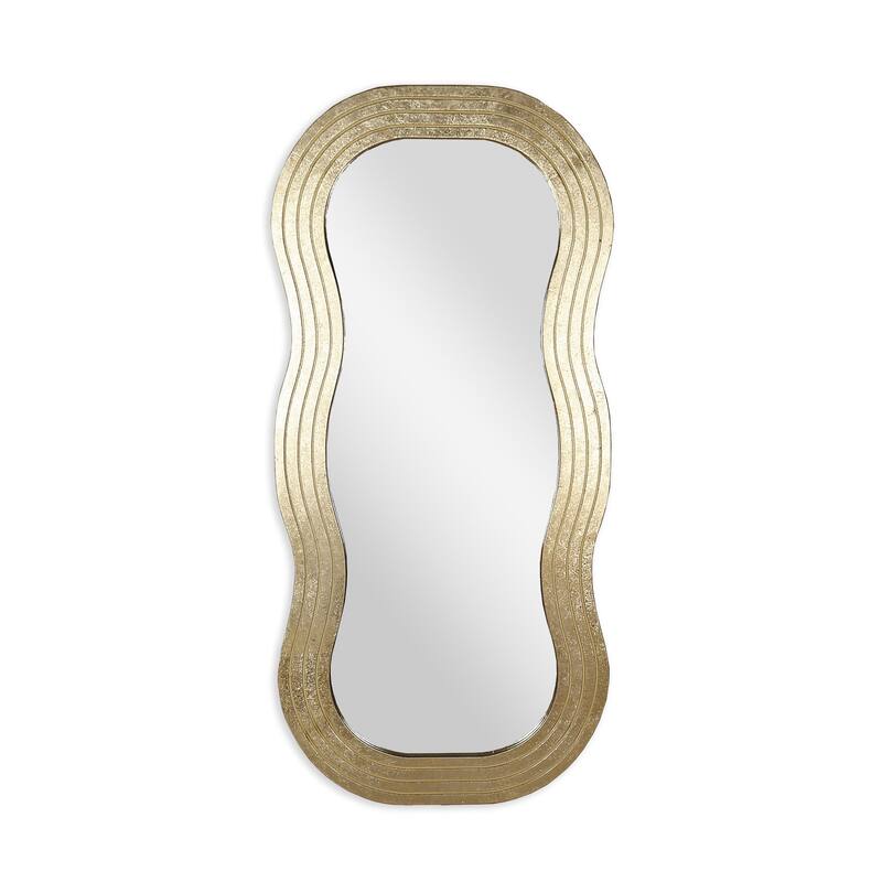 Vera Gold Wood Wall Mirror - 22" x 1.25" x 47"
