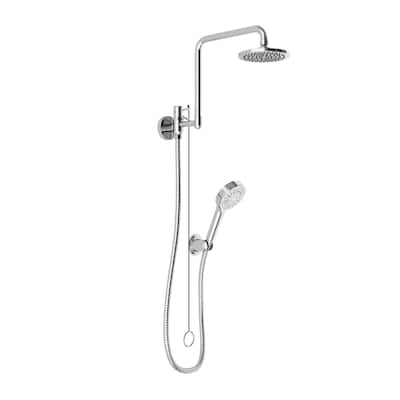 6 Inch Wall Mounted Shower Set With Handheld Shower (Valve Not Included)