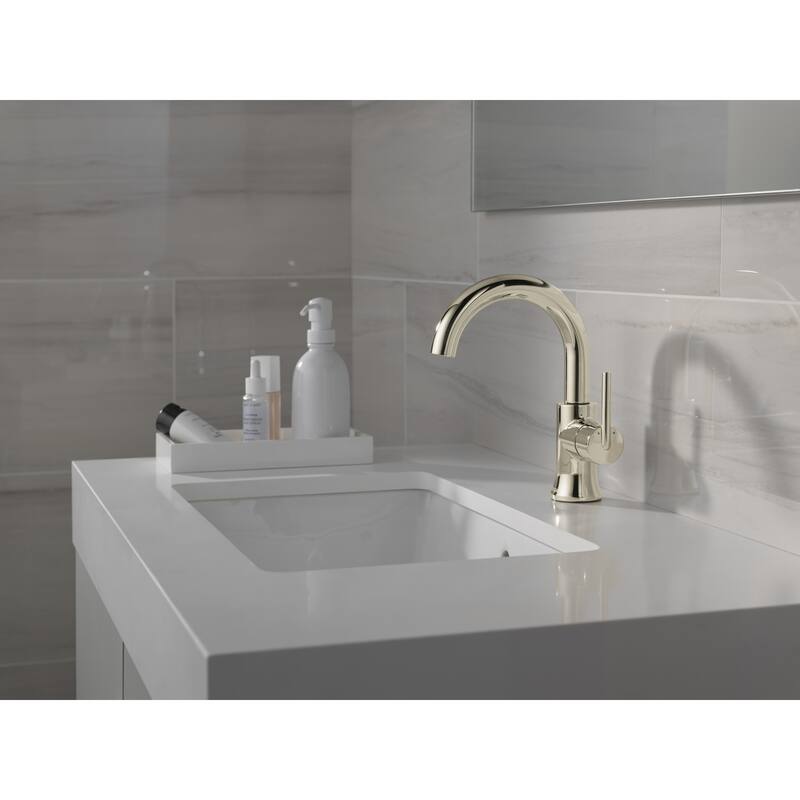 Delta 559HAR-DST Trinsic 1.2 GPM Single Hole Bathroom Faucet with Push