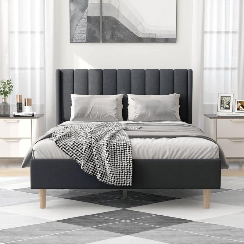 Alazyhome Upholstered Platform Bed Frame