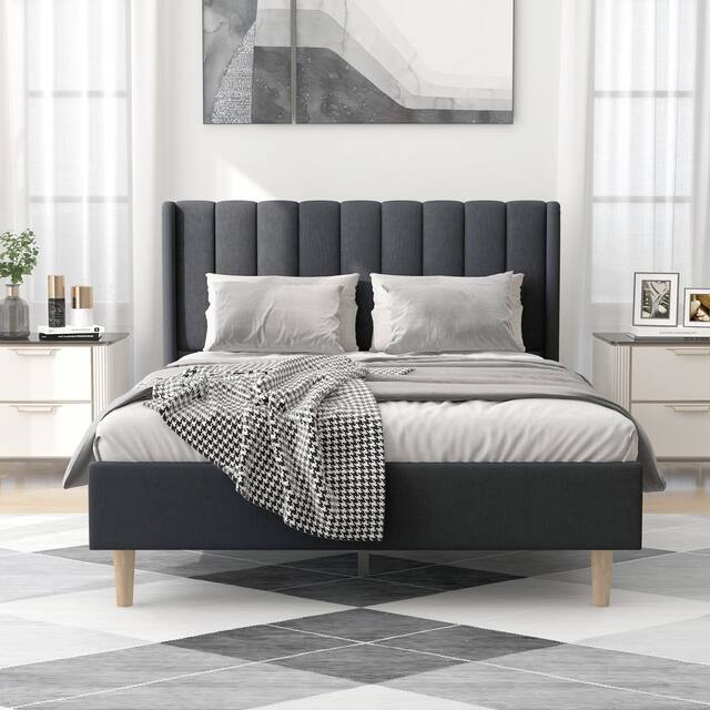 Alazyhome Upholstered Platform Bed Frame