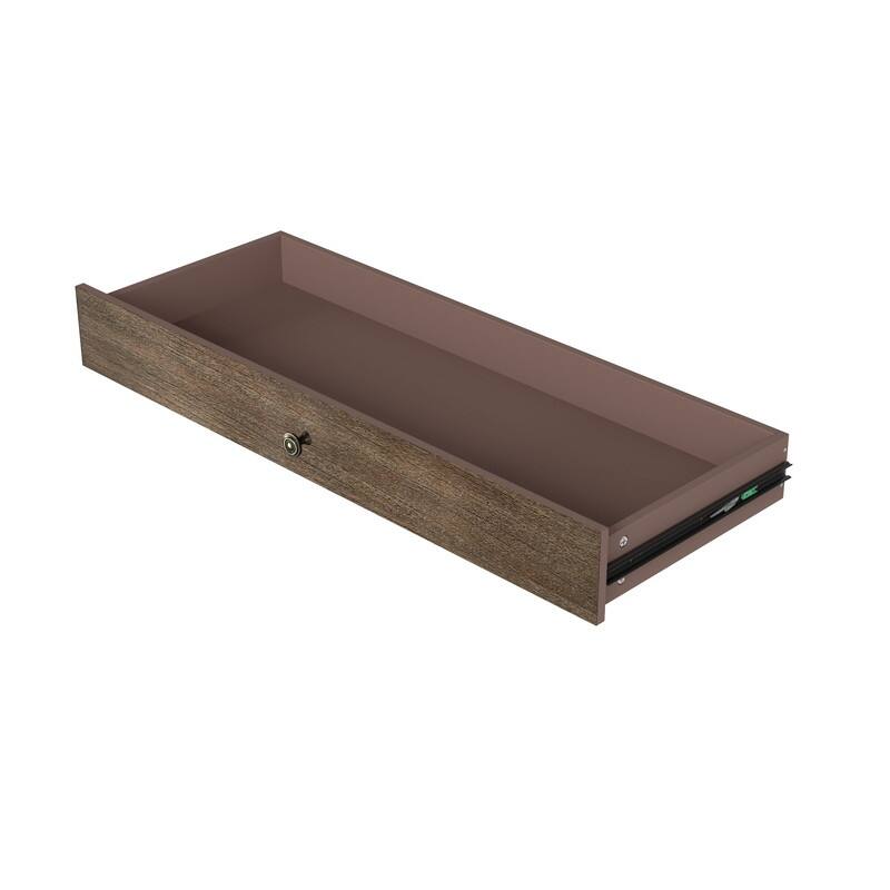 Antique Style 4-Drawer Wood Dresser