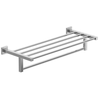 Symmons Duro 22" Single Rail Towel Bar with Shelf