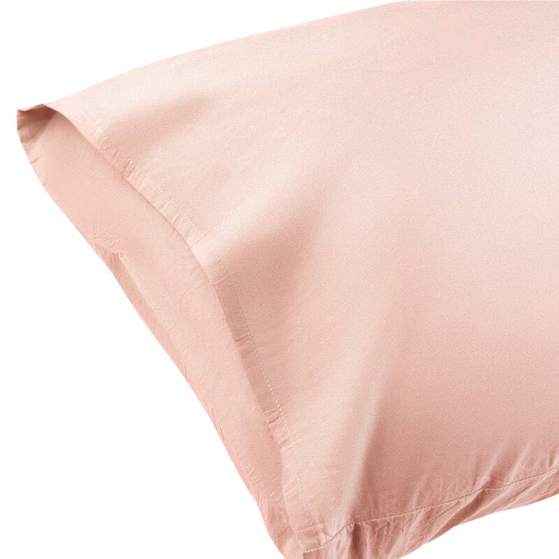 Polyester Envelope Closure Soft and Breathable Pillowcases 2 Pcs - Jade Color