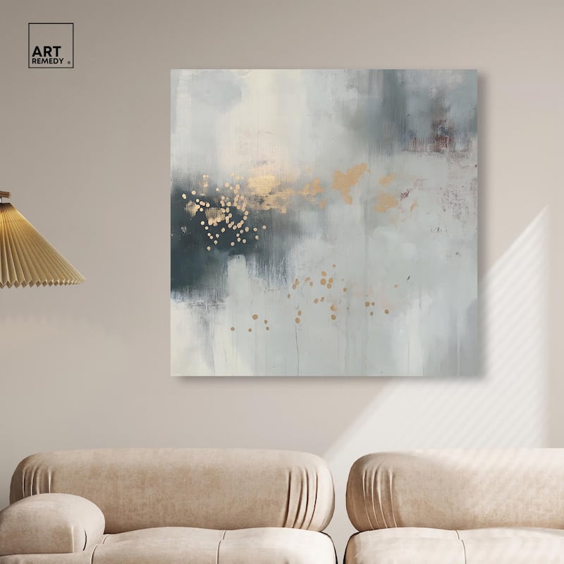 Silvered Hues and Gold II Canvas by Art Remedy, Gallery Wrapped