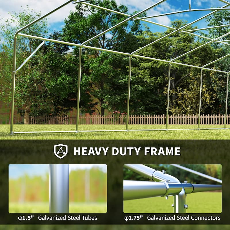 Outsunny 16' x 32' Heavy Duty Party Tent, Large Canopy Tent, Event Tent