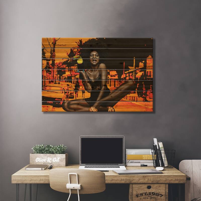 Maluco Beleza Print On Wood by Christian Beijer - Multi-Color