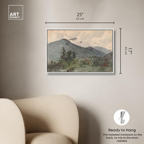 dimension image slide 13 of 24, White Mountains Canvas Classic Landscape Art by Art Remedy