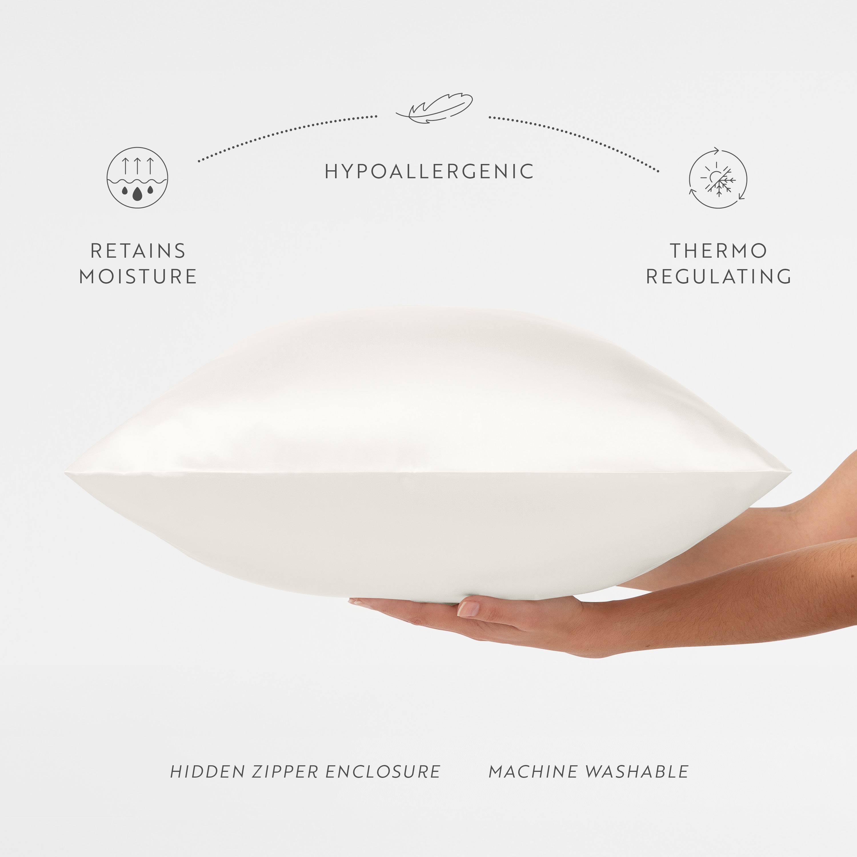 Becky Cameron 100% Mulberry Silk Zippered Pillowcase