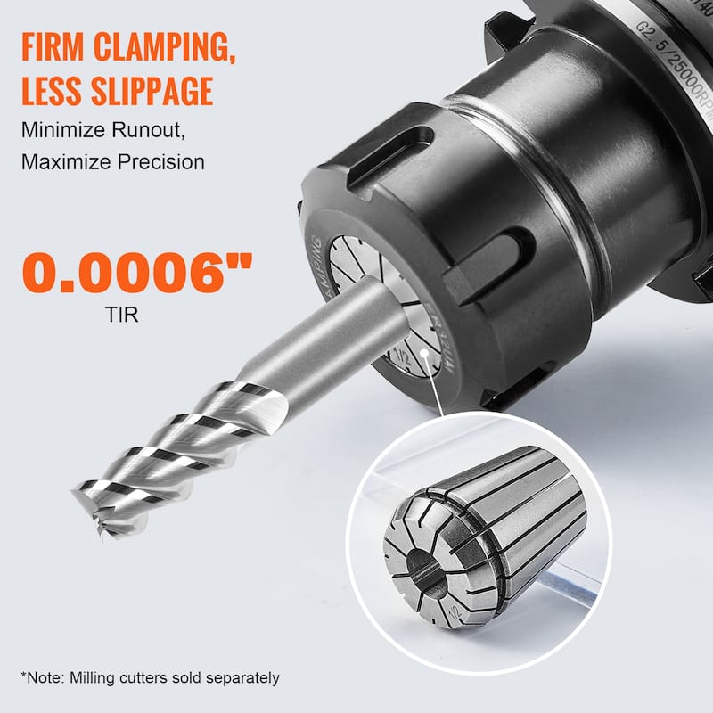 25 pcs ER32 Collet Set, 1/16''-13/16'', ER32 Spring Collet Chuck Set, 0.0006"/15 μm TIR Lathe Chuck Tool