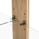 preview thumbnail 34 of 33, Lighted Curio Cabinet with Tempered Glass Doors and Adjustable Shelf