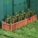 preview thumbnail 5 of 19, Costway Wooden Raised Garden Bed Outdoor Rectangular Planter Box with - See Details