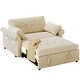 preview thumbnail 9 of 15, Moasis Sleeper Sofa Bed 3-in-1 Convertible Couch with Pullout Bed, Reclining Backrest, Storage Pockets - 50"L x 37.6"W x 31.5"H