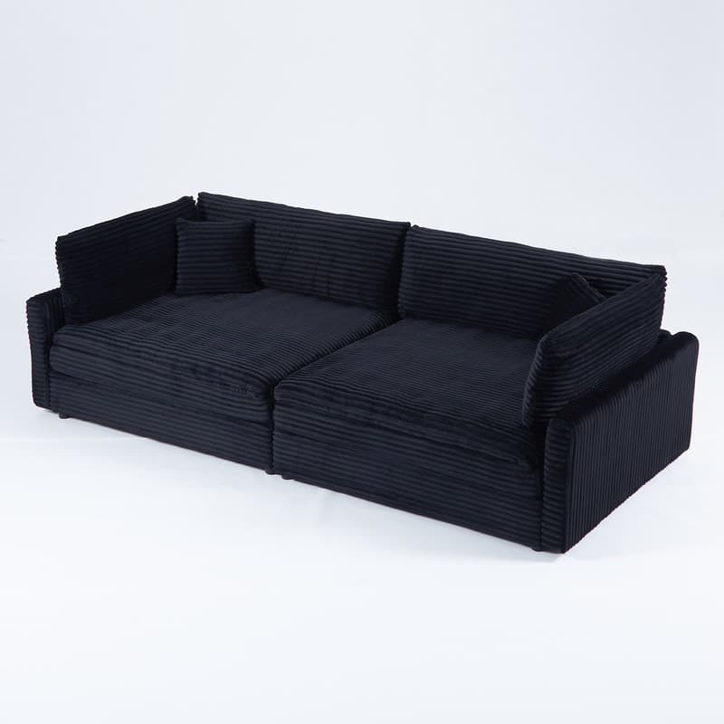 112" Corduroy Upholstered Sofa