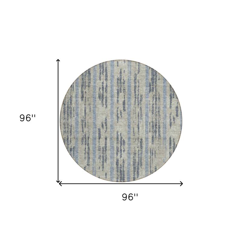 HomeRoots Striped Transitional Rectangle Outdoor Rug