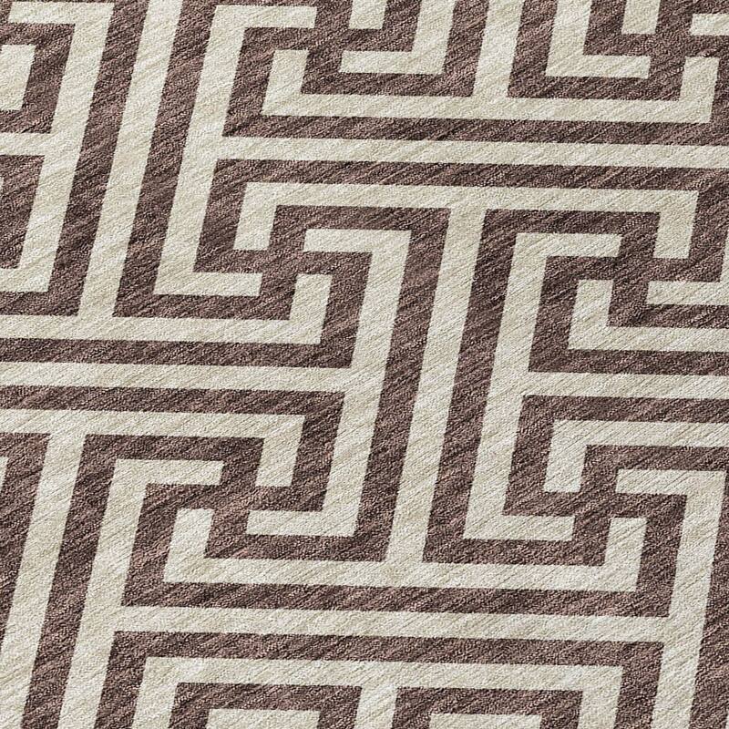 HomeRoots Geometric Transitional Rectangle Outdoor Rug