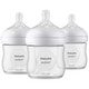 preview thumbnail 1 of 6, Philips Avent Natural Baby Bottle With Natural Response Nipple, Clear, 4oz, 3pk Silicon - Clear