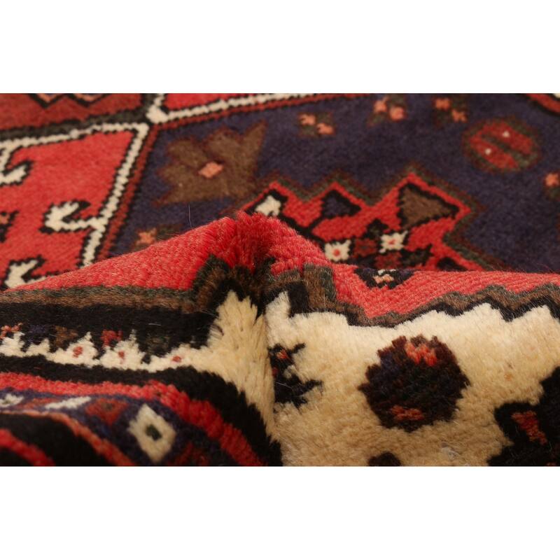 ECARPETGALLERY Hand-knotted Andelz Red Wool Rug - 3'3 x 4'9