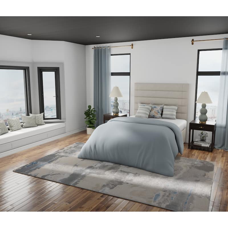 Grand Bazaar Aurelian Machine Made Watercolor Modern Area Rug