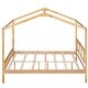 preview thumbnail 5 of 36, Full Size Wood House Bed with Storage Space and Roof