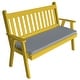 preview thumbnail 17 of 16, Pine 6' Traditional English Garden Bench Canary Yellow