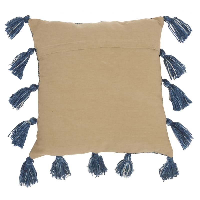 Off Tasseled Throw Pillow