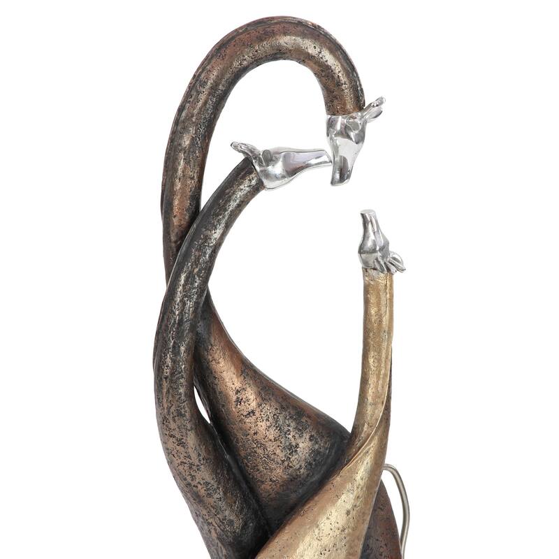 Brass Polystone Giraffe Decorative Sculpture