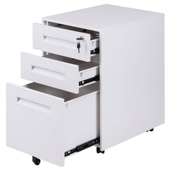 Shop Rolling A4 File Cabinet Sliding Drawer Metal Office Document